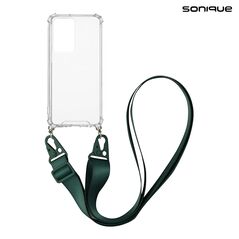 Θήκη Σιλικόνης με Strap Sonique Armor Clear Xiaomi Redmi Note 11 Pro Plus 5G Πράσινο Σκούρο 5201101895037