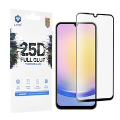 Lito Folie pentru Samsung Galaxy A25 5G - Lito 2.5D FullGlue Glass - Black 5949419084544 έως 12 άτοκες Δόσεις