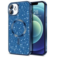 Techsuit IPhone 12 Case - Techsuit Luxury Glitter MagSafe - Deep Blue 5949419134133 έως 12 άτοκες Δόσεις