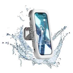 Techsuit Waterproof Retractable Phone Holder - Techsuit (LC-999) - White 5949419202863 έως 12 άτοκες Δόσεις