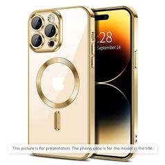 Techsuit Case for iPhone 16 Pro Max - Techsuit Luxury Crystal MagSafe - Gold 5949419221956 έως 12 άτοκες Δόσεις