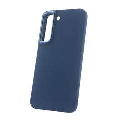 Satin case for Samsung Galaxy S22 dark blue 5900495028549