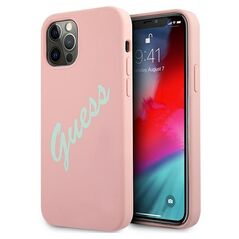 Guess GUHCP12MLSVSPG iPhone 12/12 Pro 6.1&quot; rose green/green pink hardcase Silicone Vintage 3700740495193