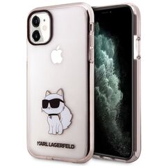 Karl Lagerfeld KLHCN61HNCHTCP iPhone 11 / Xr 6.1&quot; pink/pink hardcase Ikonik Choupette 3666339118990