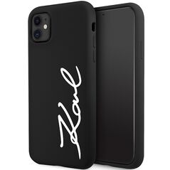 Karl Lagerfeld KLHCN61SKSVGK iPhone 11 / Xr 6.1" black/black hardcase Silicone Signature 3666339130527