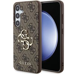 Guess case for Samsung Galaxy A55 GUHCSA554GMGBR brown HC PU big 4G metal logo 3666339259617