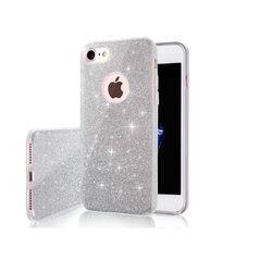 Glitter 3in1 case for iPhone 16 Plus 6,7&quot; silver 5907457788732