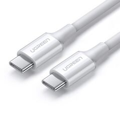 Ugreen cable USB Type C (male) to Type C (male) cable 1m white (US300) 6957303865512