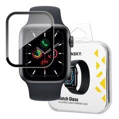 Wozinsky Watch Glass Hybrid Glass for Apple Watch 6 44mm / Watch 5 44mm / Watch 4 44mm / Watch SE 44mm Black 9145576261644