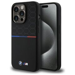 BMW M Silicone Pattern MagSafe case for iPhone 15 Pro - black 3666339145965