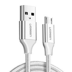 Ugreen US290 60153 USB-A / micro USB 2.4A cable 2m - white 6957303861538