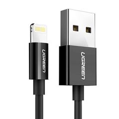 Ugreen Ugreen - Data Cable (80823) - USB to Lightning MFi, 2.4A, 2m - Black 6957303888238 έως 12 άτοκες Δόσεις