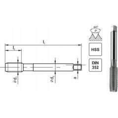 Fanar GWINTOWNIK M 7 NGMM/1 DIN-352D (6H) HSS