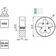 Fanar NARZYNKA M42 DIN-22568 (6g) HSS 800