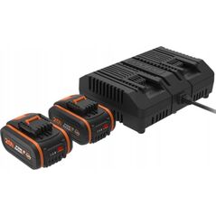 Worx Zestaw akumulator 4,0 Ah 2x + ładowarka WA3611