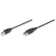 Kabel USB Manhattan USB-A - USB-B 1.8 m Czarny (333368)