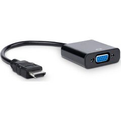 Adapter AV Akyga HDMI - D-Sub (VGA) czarny (AK-AD-42)