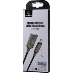 Kabel USB Usams USB-A - Lightning 1.9 m Czarny (IPYSUSB201)