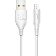 Kabel USB Usams USB-A - microUSB 1 m Biały (SJ268USB02)