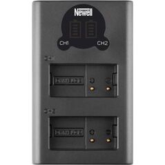 Ładowarka do aparatu Newell Ładowarka dwukanałowa Newell DL-USB-C do akumulatorów DMW-BLC12