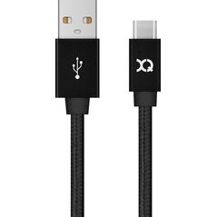 Kabel USB Xqisit USB-A - USB-C 1.8 m Czarny (112200)