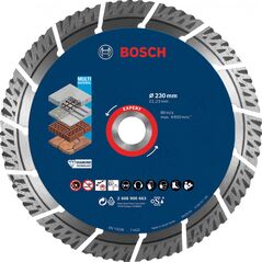 Bosch Diamentowa tarcza tnąca EXPERT MultiMaterial 230 x 22,23 x 2,4 x 15 mm