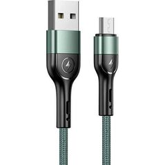 Kabel USB Usams USB-A - microUSB 1 m Zielony (6958444913001)