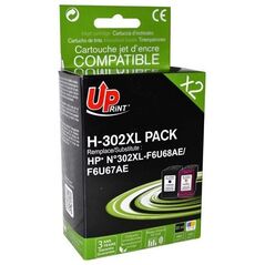 Tusz UPrint UPrint kompatybilny ink / tusz z F6U68AE, F6U67AE, HP 302XL, black+color, 600+400s, 20+18ml, H-302XL BK/CL PACK, dla HP OJ 3830,38