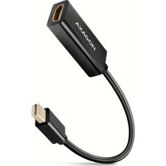 Adapter AV Axagon AXAGON RVDM-HI14N Mini-DisplayPort zu HDMI Adapter, 4K/30 Hz, 15 cm lang - schwarz