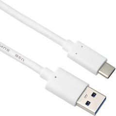 Kabel USB PremiumCord USB-A - USB-C 2 m Biały (ku31ck2w)