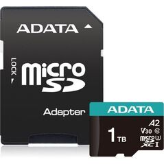 Karta ADATA Premier Pro MicroSDXC 1 TB Class 10 UHS-I/U3 A2 V30 (AUSDX1TUI3V30SA2-RA1)