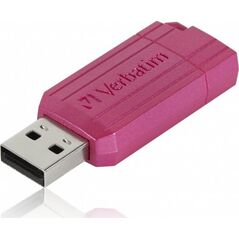 Pendrive Verbatim Verbatim USB flash disk, USB 2.0, 128GB, Store,N,Go PinStripe, różowy, 49460, do archiwizacji danych