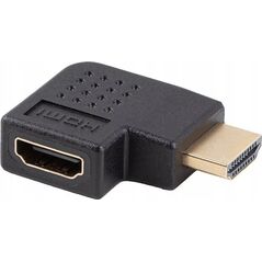 Adapter AV Lanberg Adapter Lanberg HDMI(M) -> HDMI(F) 4K kątowy lewo czarny