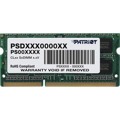 Pamięć do laptopa Patriot Signature, SODIMM, DDR3, 4 GB, 1600 MHz, CL11 (PSD34G16002S)