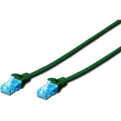 Digitus Patch cord U/UTP kat.5e PVC 3m Zielony