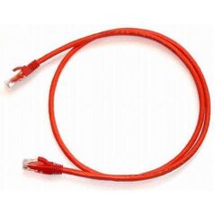 NetRack patchcord RJ45 osłonka zalewana kat. 6 UTP 0.5m Czerwony (BZPAT0P56R)