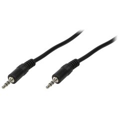 Kabel LogiLink Jack 3.5mm - Jack 3.5mm 5m czarny (CA1052)