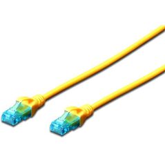 Digitus Kabel patch cord UTP, CAT.5E, żółty, 0.25m, 15 LGW (DK-1512-0025/Y)