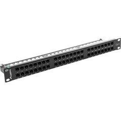 Lanberg Patch panel 1U 19" 48x RJ-45 Kat.6 Czarny (PPU6-1048-B)