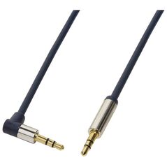 Kabel LogiLink Jack 3.5mm - Jack 3.5mm 0.5m niebieski (CA11050)