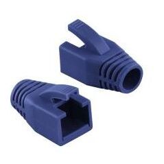 LogiLink Osłonka wtyku RJ45 8mm kat.6 niebieski 50sztuk (MP0035B)