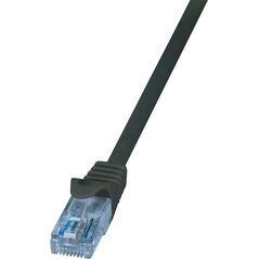 LogiLink RJ-45/RJ-45, kat.6A, U/UTP, czarny, 3m (CP3063U)