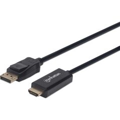 Kabel Manhattan DisplayPort - HDMI 1.8m czarny (152679)