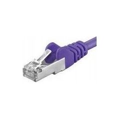 PremiumCord PREMIUMCORD Patch kabel CAT6a S-FTP, RJ45-RJ45, AWG 26/7 2m purpurowy