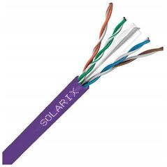 Solarix Instalační kabel Solarix UTP, Cat6, drát, LSOH, box 100m SXKD-6-UTP-LSOH