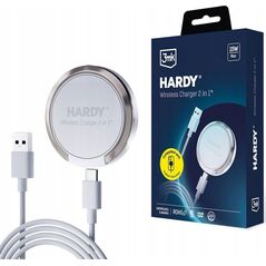 Ładowarka 3MK 3mk Hardy Wireless Charger 2in1 15W biała