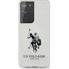 US POLO US Polo USHCS21LSLHRWH S21 Ultra G998 biały/white Silicone Logo