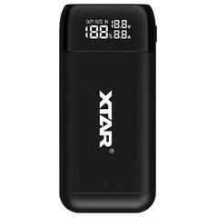 Ładowarka Xtar XTAR ŁADOWARKA/POWERBANK DO AKUMULATORÓW CYLINDRYCZNYCH LI-ION 18650/20700/21700 CZARNY PB2S