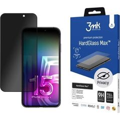 3MK Szkło HardGlass Max Privacy Black iPhone 15 Pro Max