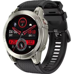 Smartwatch Manta MANTA Smartwatch sportowy Activ X GPS srebrny + po